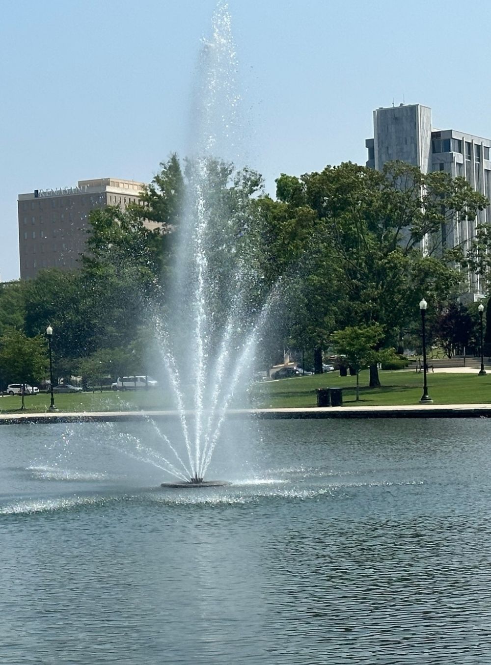 fountain in Big Spring Park