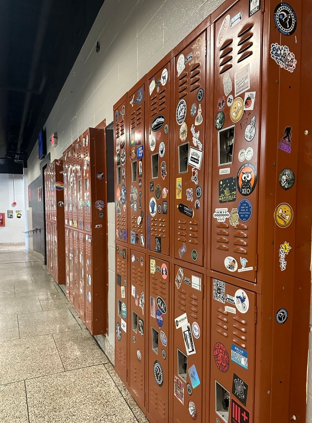 lockers at Campus 805